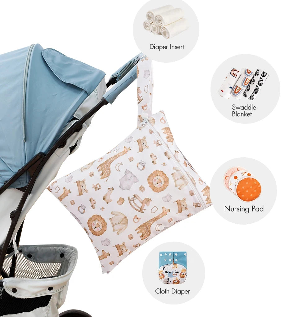 3-Pack Waterproof Travel Storage Bags – Cosmetic, Diaper & Gym Waterproof Storage Bags Richie's
