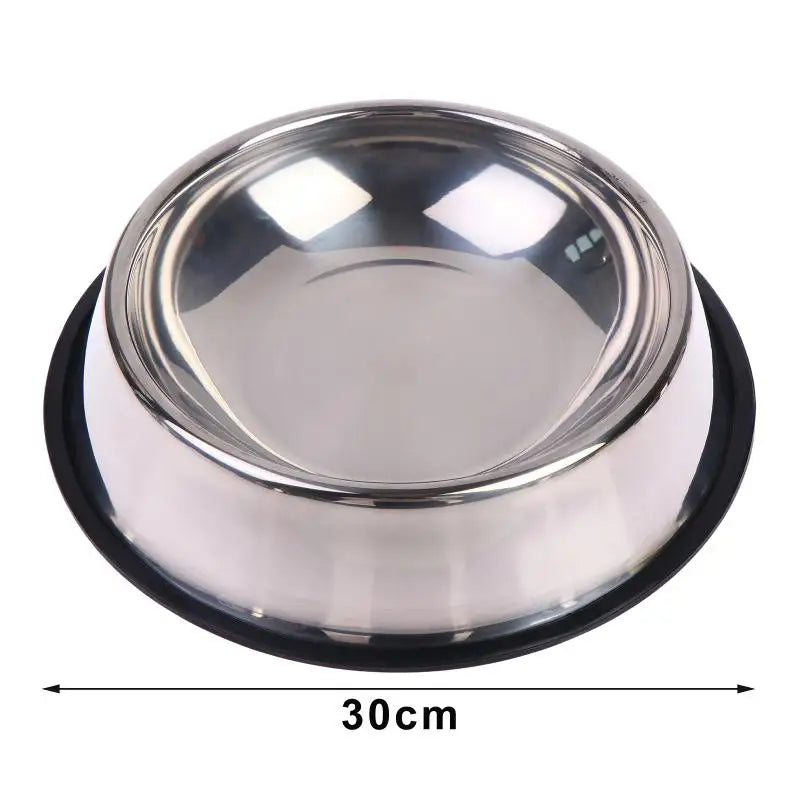 Stainless Steel Non-Slip Pet Bowl for Dogs & Cats | Richie's Pet Feeding Bowl Richie's 30CM