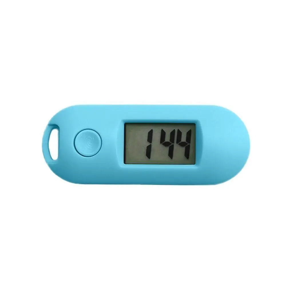 Mini LCD Keychain Clock Luminous Backlight Digital Watch Mini Keychain Clock Richie's Blue