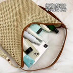 Rattan Woven Women Shoulder Bag Large Beach Tote Straw Purse Woven Shoulder Bag Richie's