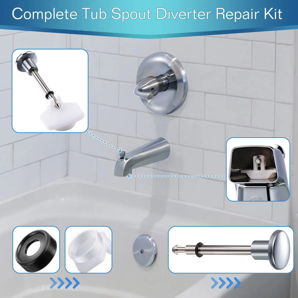 304 Stainless Steel Bath Outlet Diverter Shower Faucet Repair Kit Bath Outlet Diverter Richie's
