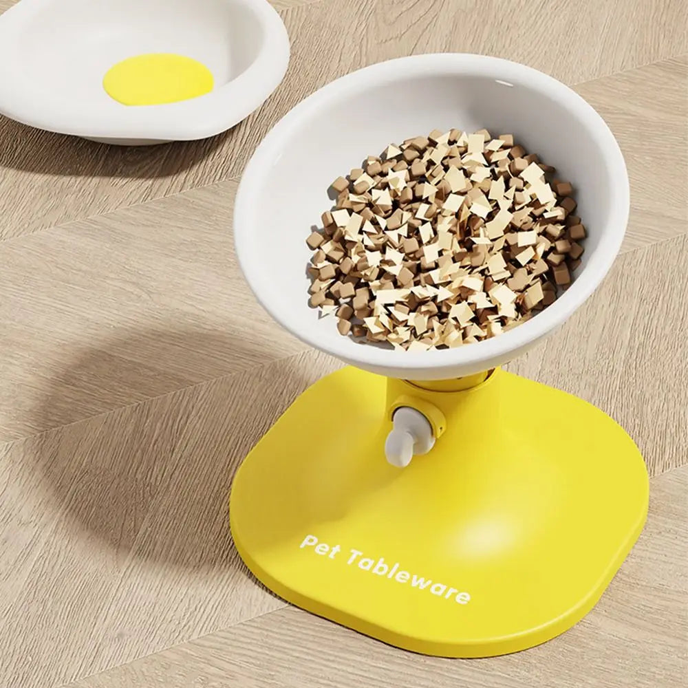Adjustable Height Anti-Rollover Cat & Dog Feeder Bowl Elevated Pet Bowl Richie's