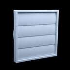 White Plastic Vent Cover Grille – One-Way Exhaust & Waterproof Exhaust Vent Cover Richie's 125PP