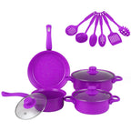 13-Piece Maifanstone Non-Stick Cookware Set – Pots & Pans Non-Stick Cookware Set Richie's Purple