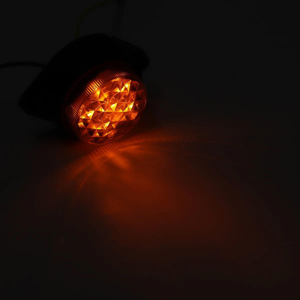 24V LED Truck Side Marker Clearance Light – 6 LED Lamp Truck Marker Light Richie's Yellow