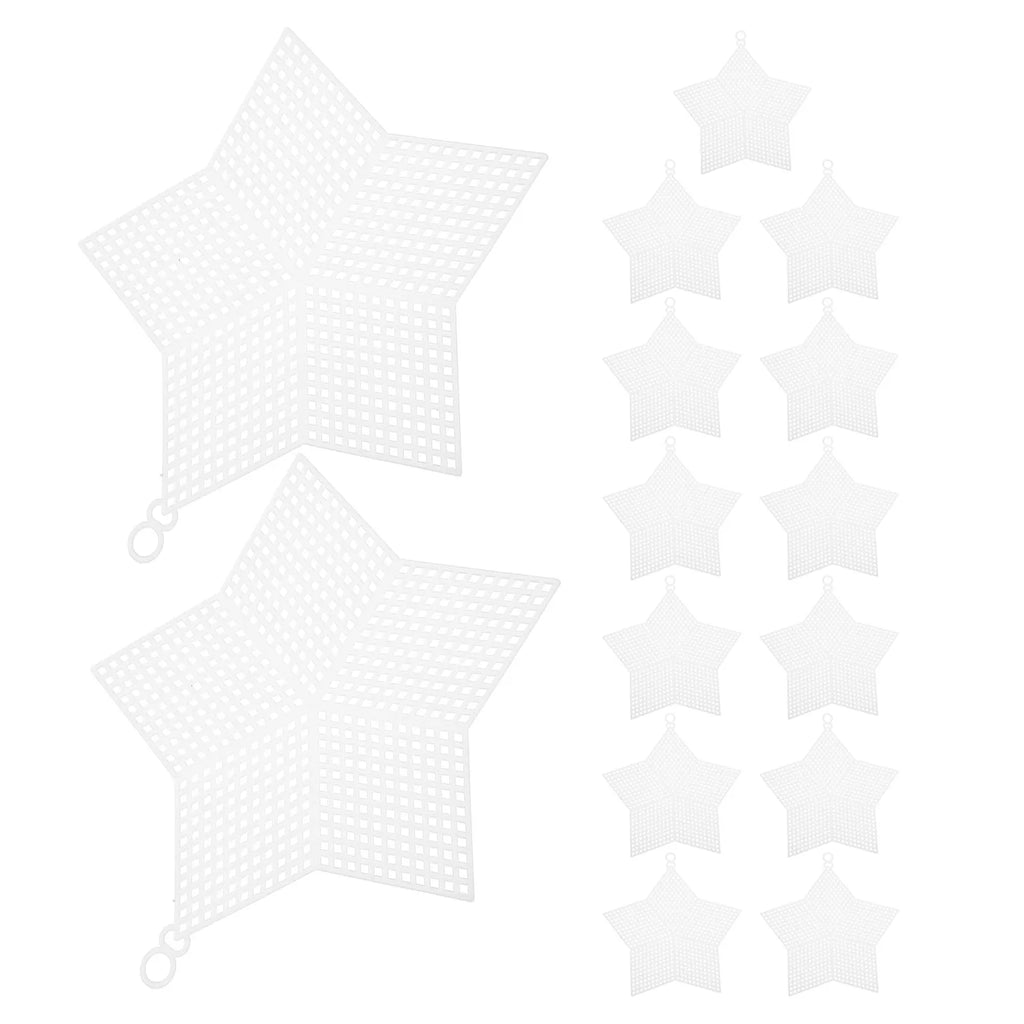 15Pcs Star Plastic Canvas Mesh Sheets for Crochet & Embroidery Embroidery Canvas Sheets Richie's