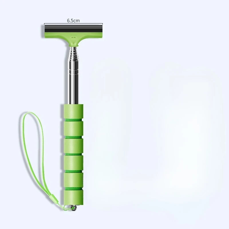 Retractable Car Windshield Wiper & Glass Scraper Long Pole Car Windshield Wiper Richie's Green 1pc