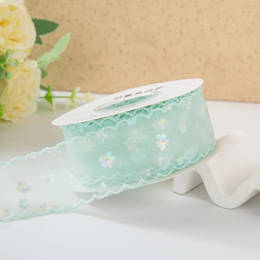 4cm Double-Sided Satin Ribbon Stripe Sequin DIY Gift Wrap Craft Ribbon Richie's 4 L