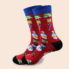 Women's Christmas Socks – Santa, Reindeer, Snowman (5/10 Pairs) Holiday Novelty Socks Richie's