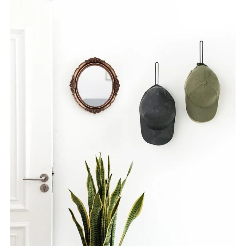 Wall-Mounted Baseball Hat Holder – No-Drill Adhesive Hook Rack Hat Rack Hook Richie's