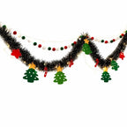 DIY Felt Christmas Tree Garland Pom Pom Pull Flag Banner Christmas Garland Richie's