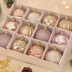 12 Pcs Christmas Ball Ornaments Set – Xmas Tree Décor Gift Christmas Ornament Set Richie's