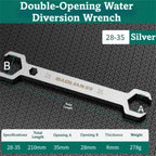 Double-Ended Manifold Valve Wrench 27/29mm 28/30mm Steel Double-Ended Wrench Richie's 28-35