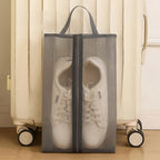 Portable Mesh Shoe Bag – Breathable Travel Shoe Organizer Shoe Storage Bag Richie's Large Grey