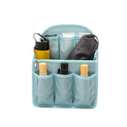 High Capacity Makeup Organizer Insert Bag – Travel & Handbag Cosmetic Organizer Bag Richie's blue A style XL