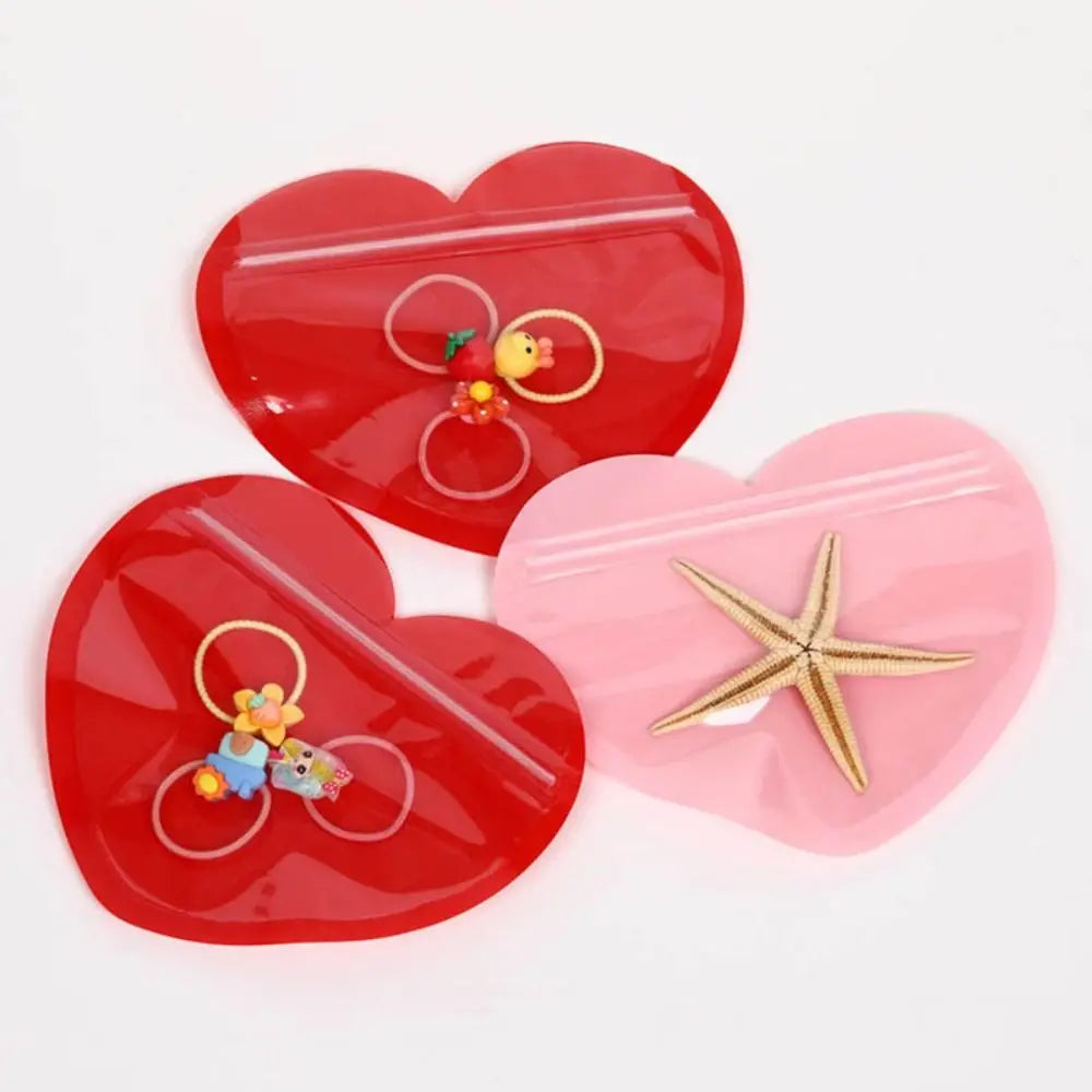 20PCS Heart Shaped Self-Sealing Gift Bags – Jewelry & Candy Gift Packaging Bags Richie's