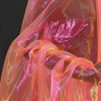 Two-Tone Gradient Organza Fabric 100x150cm Sheer Gauze Organza Craft Fabric Richie's Pink Orange L