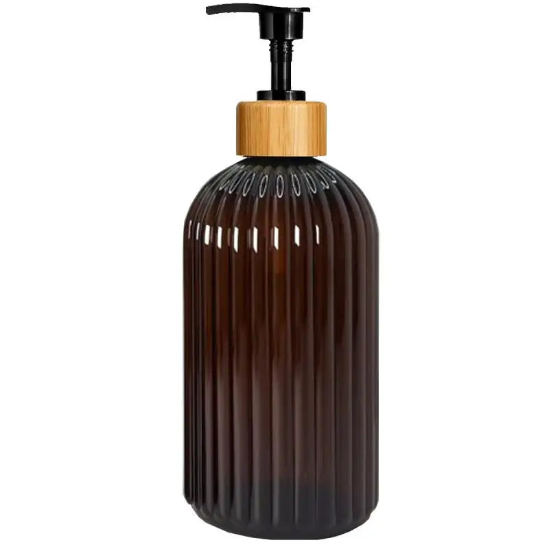 500ml Refillable Pump Soap Dispenser – Shampoo & Lotion Bottle Pump Soap Dispenser Richie's Brown