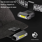 Motion Sensor COB Hat Light – USB Rechargeable Clip-On Headlamp Clip-On Headlamp Richie's