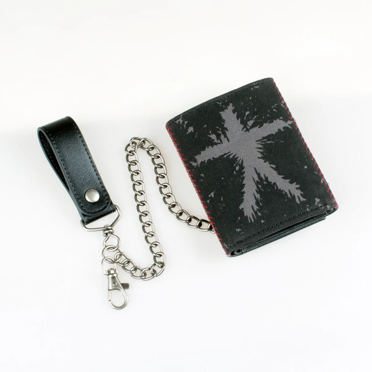 Printed Triple-Fold Chain Wallet with Card Holder & ID Window Chain Wallet Richie's