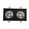 2×7W Double Head Recessed COB LED Downlight Spotlight Recessed LED Downlight Richie's Blue
