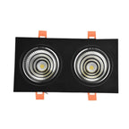2×7W Double Head Recessed COB LED Downlight Spotlight Recessed LED Downlight Richie's Blue