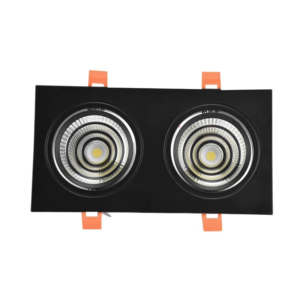2×7W Double Head Recessed COB LED Downlight Spotlight Recessed LED Downlight Richie's Blue