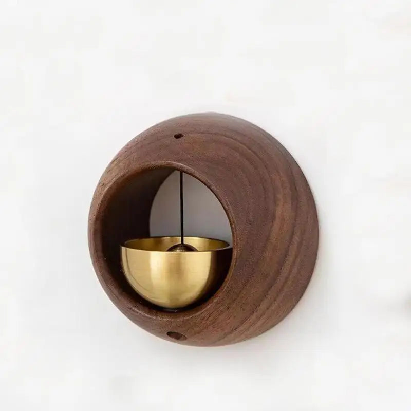 Black Walnut Wood Magnetic Door Bell – Hanging Entry Chime Decorative Door Bell Richie's