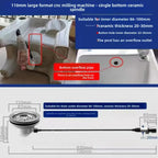 Ceramic Mop Pool Sink | One-Button Auto Drain System Utility Mop Sink Richie's There is an overflow