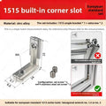 L-Shaped Aluminum Profile Corner Connector EU1515-4545 5-10PCS Corner Bracket Connector Richie's EU1515 -10pcs