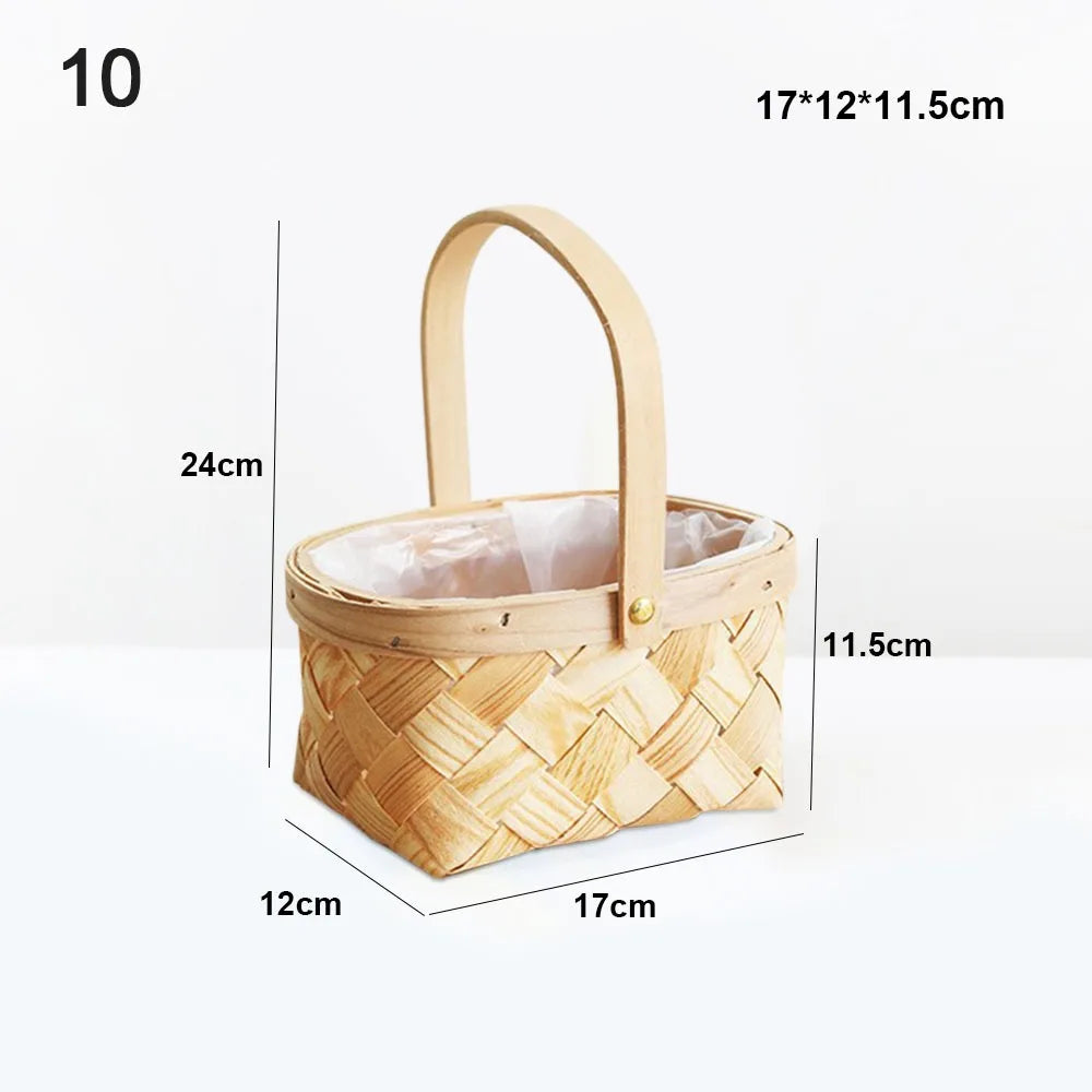 Mini Handwoven Dollhouse Basket – DIY Wicker Flower Basket Miniature Craft Basket Richie's 10