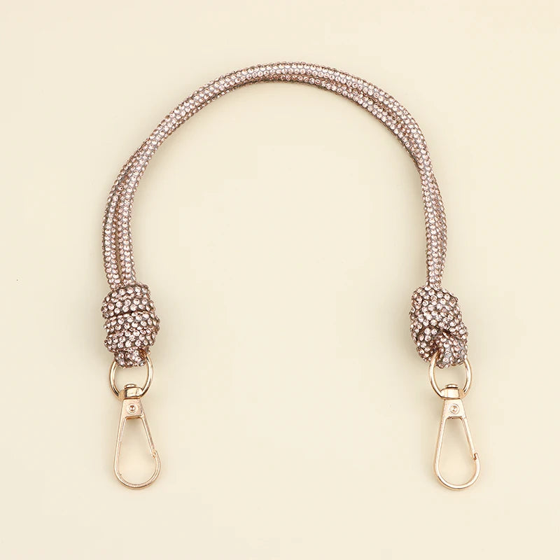 Rhinestone Handbag Chain Strap Loop Knot DIY Bag Accessory Handbag Chain Strap Richie's 02
