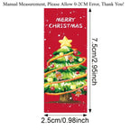 120 Pcs Christmas Doodle Sticker Roll – Festive Strip Labels Christmas Sticker Roll Richie's