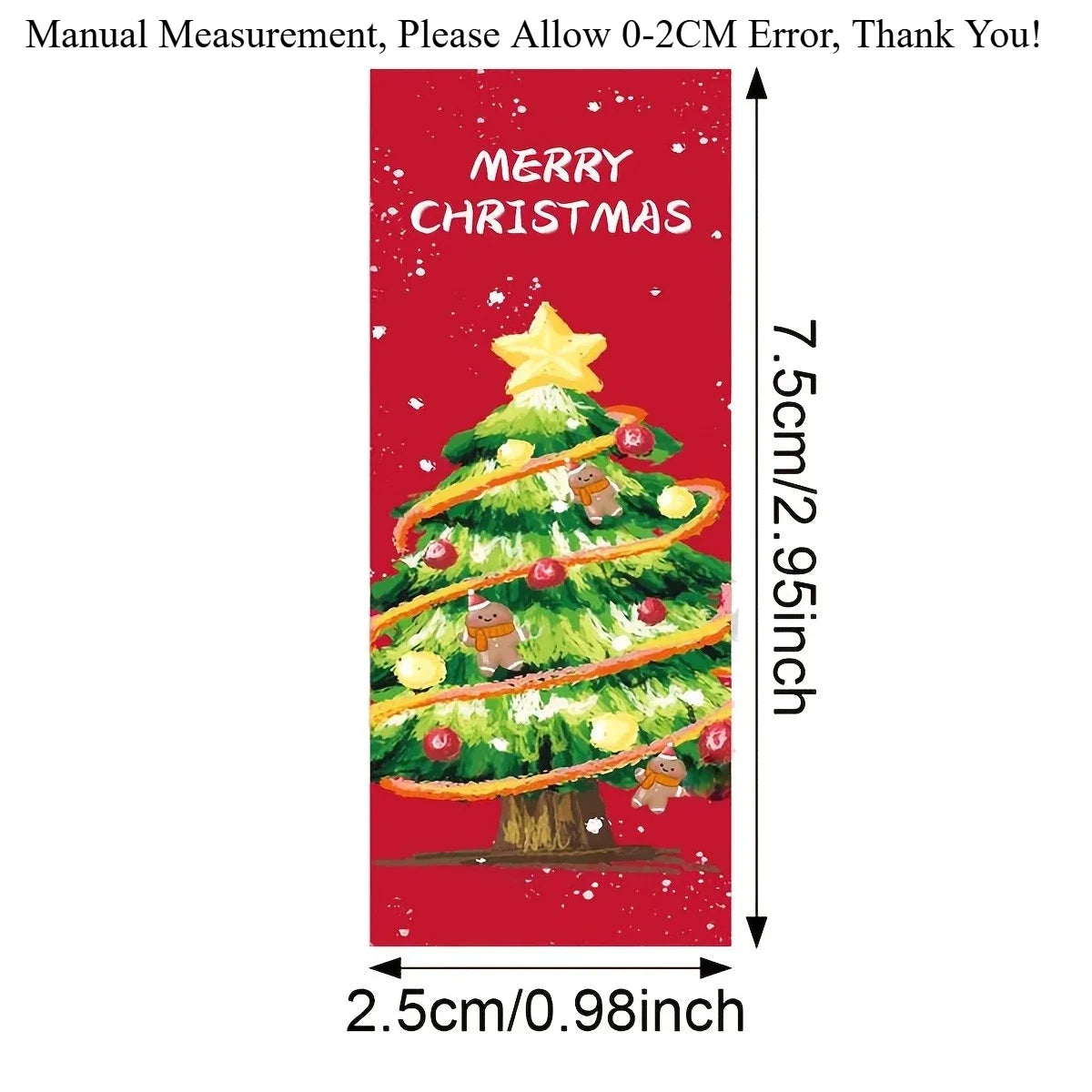 120 Pcs Christmas Doodle Sticker Roll – Festive Strip Labels Christmas Sticker Roll Richie's