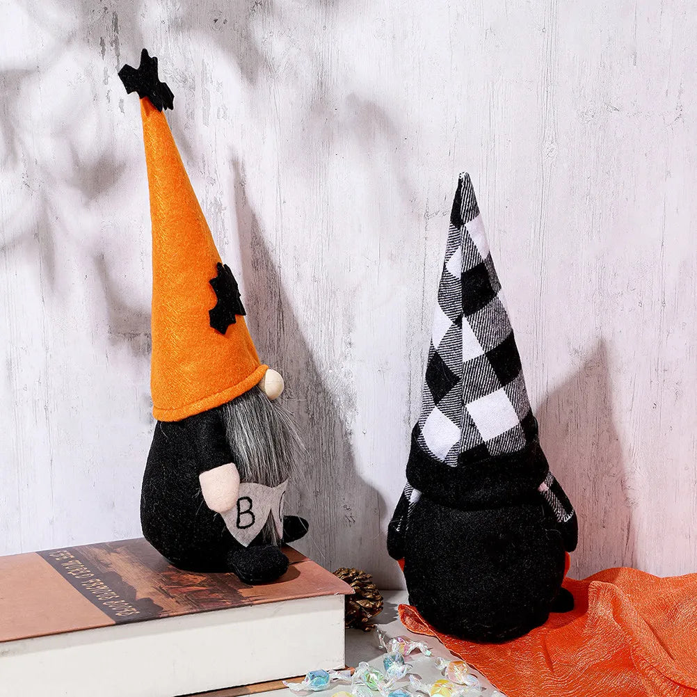 2Pcs Faceless Gnome Decor – Fabric & Wood Festival Home Props Gnome Figurine Decor Richie's other
