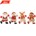 Christmas Tree Ornaments – Santa, Snowman, Reindeer & Bear Set Christmas Ornaments Richie's 4pcs