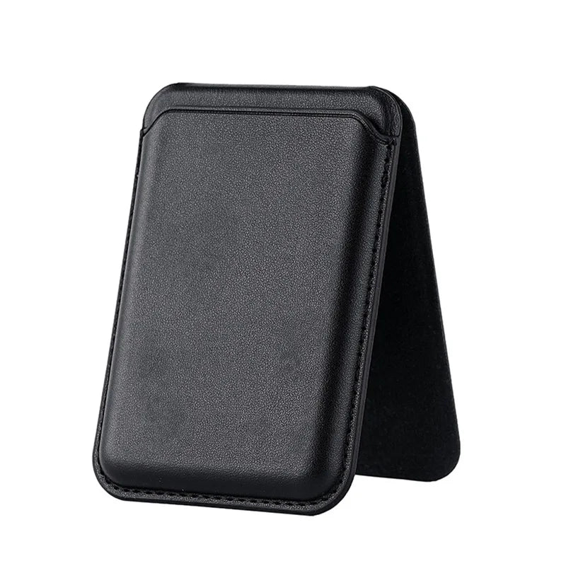 MagSafe Magnetic Wallet Stand for iPhone 16–12 | Card Holder Magnetic Wallet Stand Richie's Black