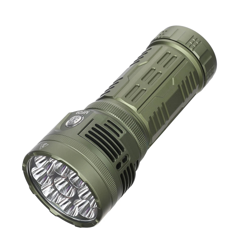 Astrolux MF09 26000LM LED Flashlight 600M Range + Cooling Fan High-Lumen LED Flashlight Richie's Green