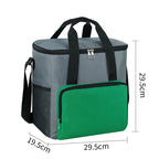 Portable Insulated Thermal Lunch Bag Waterproof Cooler Food Box Insulated Lunch Bag Richie's green no logo