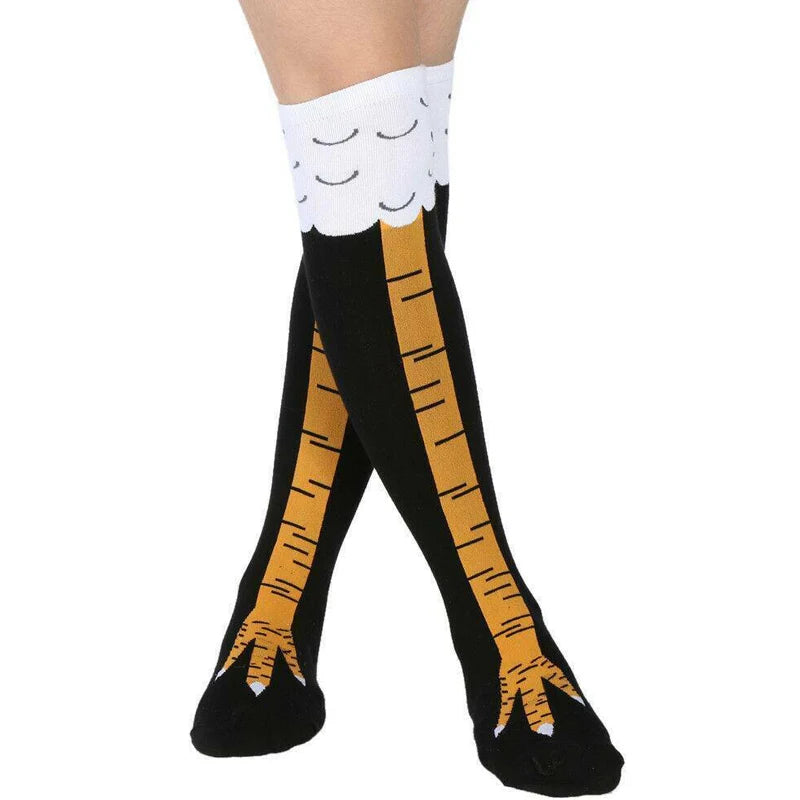 Women's 3D Chicken Paw Print Thigh High Socks Cosplay Novelty Thigh High Socks Richie's