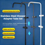 Stainless Steel Shower Adapter Tube Set & Head Holder Shower Extension Set Richie's