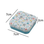 2-Pack Square Flip Top Tin Box – Portable Small Item Organizer Tin Storage Box Richie's
