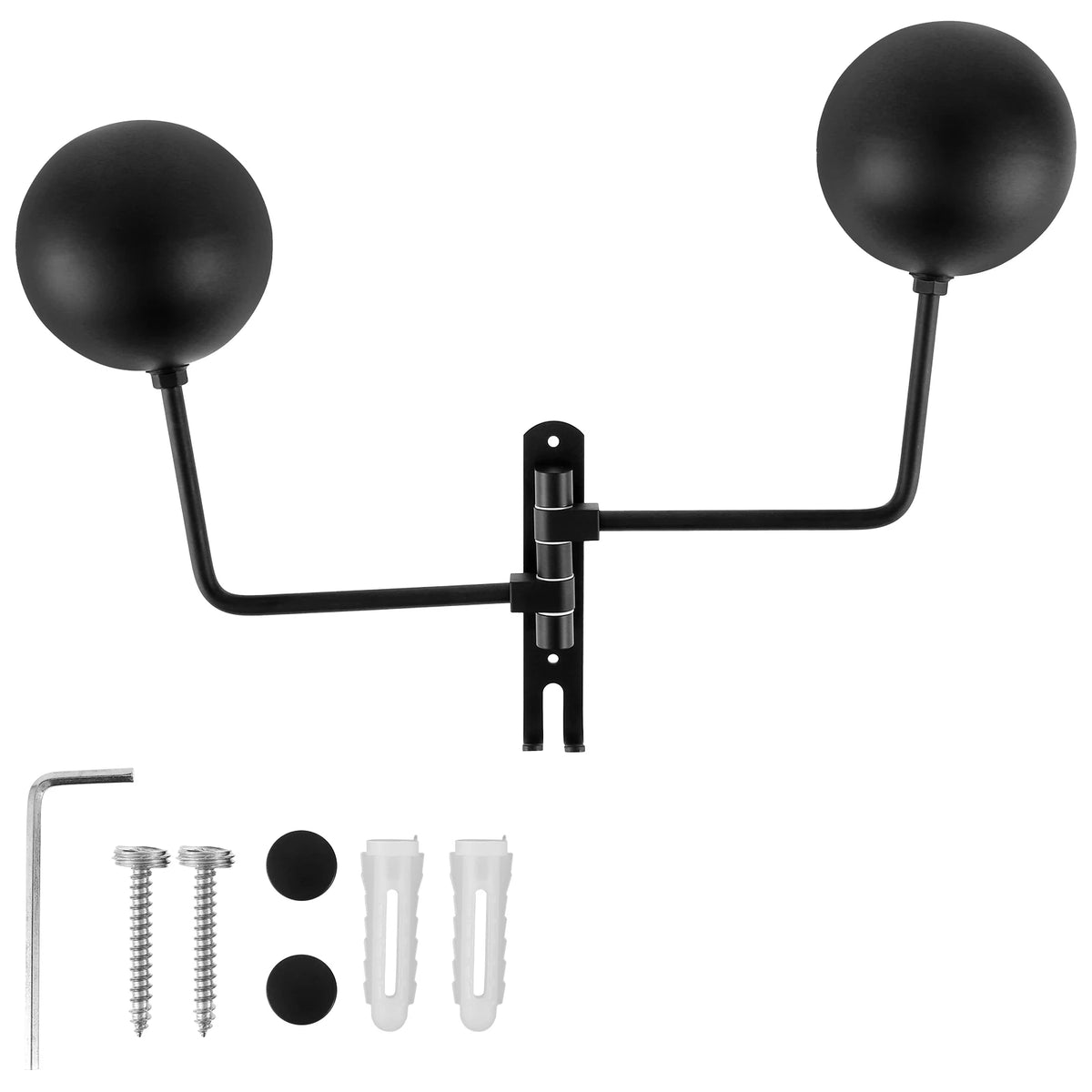 Wall Mount Motorcycle Helmet Holder 180° Dual-Ball Rack 2PCS Helmet Wall Rack Richie's 1PC Dual-Ball Rack