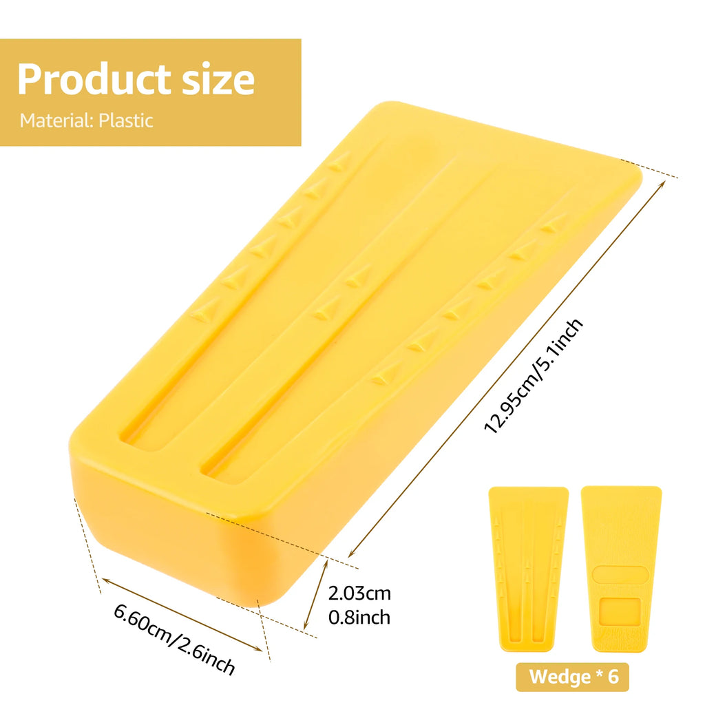 6-Piece Plastic Tree Felling Wedges – Chainsaw Logging Set Tree Felling Wedges Richie's