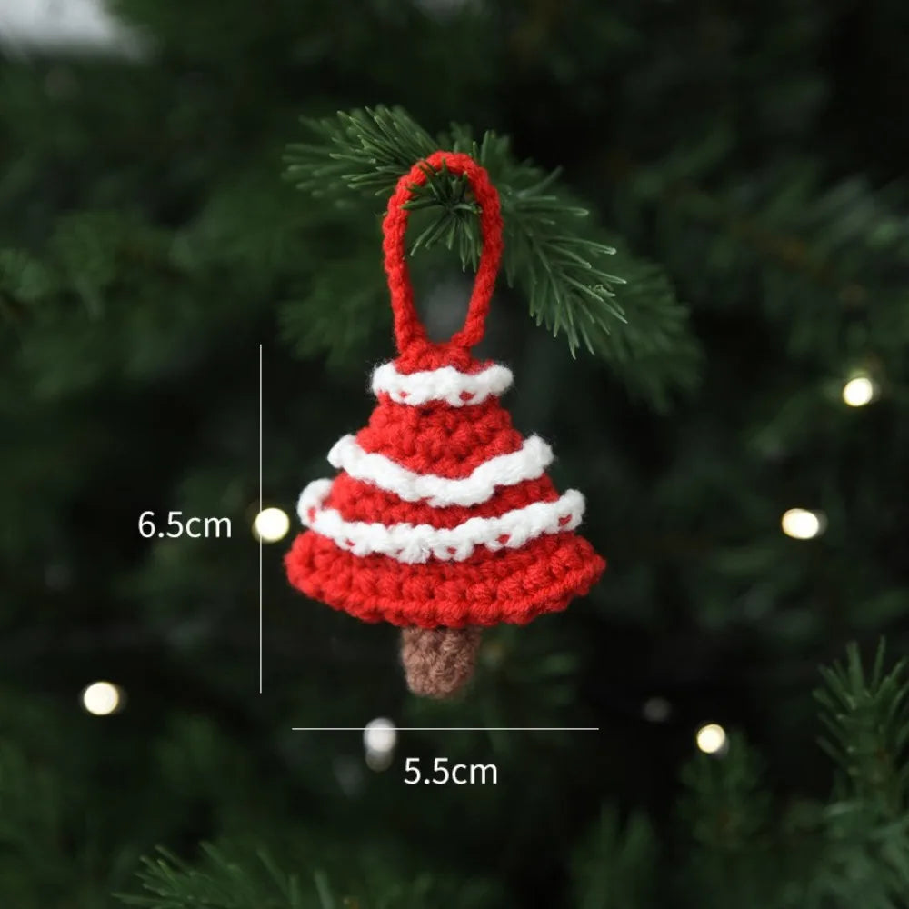 Handmade Woolen Christmas Ornaments – Santa, Elk & Tree Pendants Christmas Ornament Richie's I