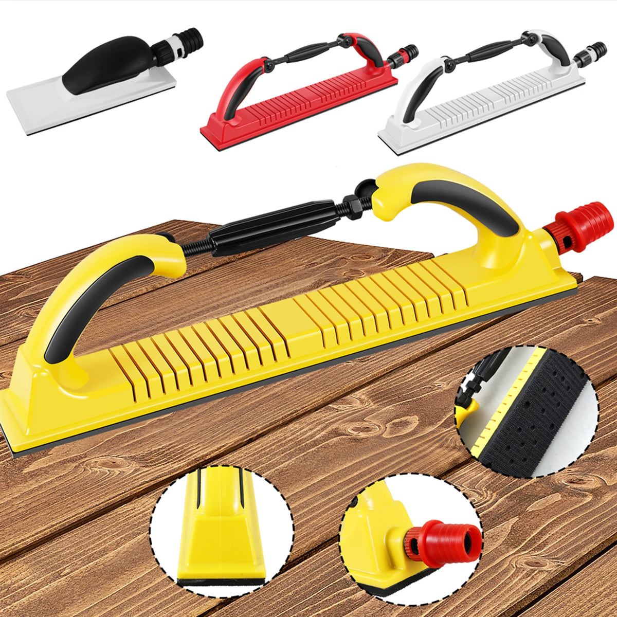 Longboard Hand Sanding Block Set with Hook & Loop Sandpaper Sanding Block Set Richie's
