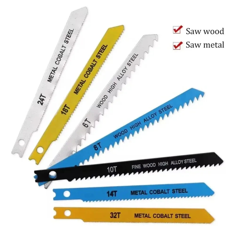 TOTNEND 7-Piece Jigsaw Blade Set | Multi-Tooth Wood & Metal Jigsaw Blade Set Richie's
