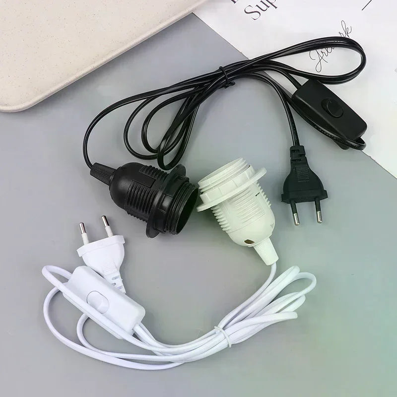 E27 Hanging Pendant Lamp Base 220V EU Plug 180cm Cord Pendant Lamp Base Richie's