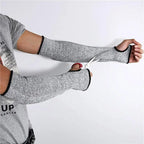 Level 5 HPPE Cut Resistant Fingerless Arm Sleeve | Work Protection Cut Resistant Arm Sleeve Richie's