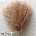 10pcs Faux Reed Grass Feather Stems – Artificial Home Décor Artificial Flower Stems Richie's brown 10pcs
